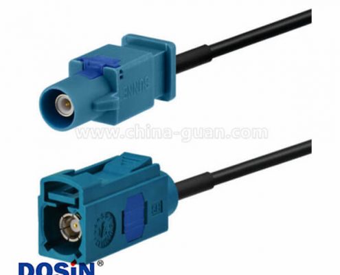 Fakra天線車頭GPS 直式Fakra Z母頭對公頭接線50厘米