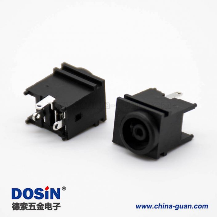 防水電源插座插孔母頭貼片焊接7.0*1.4mm不帶屏蔽直式