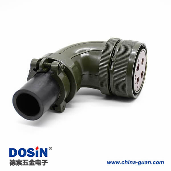 MS5015 4芯美工防航空插頭MS3108A32-17S彎頭 MS5015 4芯美工防航空插頭MS3108A32-17S彎頭