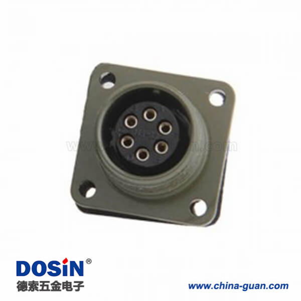 5015系列6芯MS3102A14S-6S接線航空插座 5015系列6芯MS3102A14S-6S接線航空插座