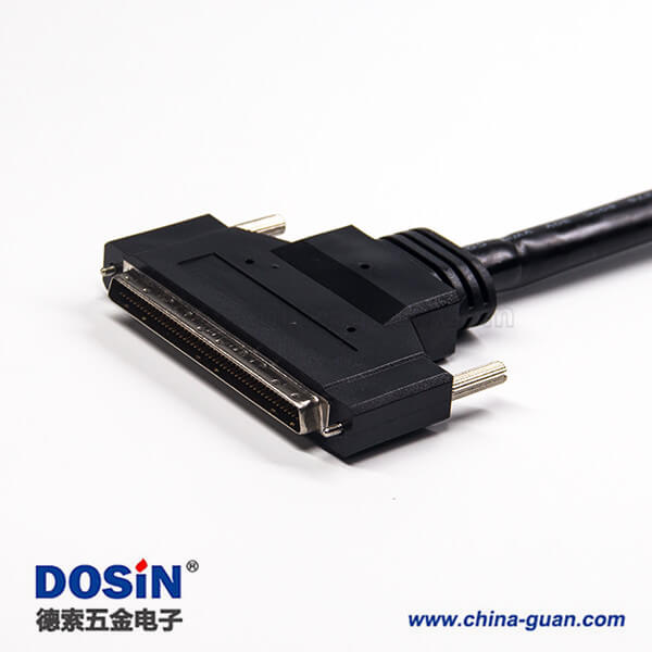 SCSI100 PHPDB公轉(zhuǎn)公直式螺絲鎖連接線1米