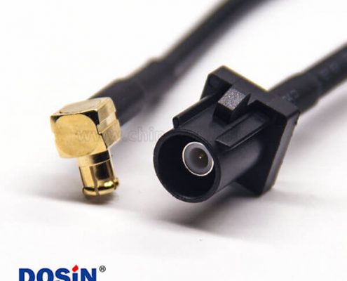 Fakra線束FakraA型公頭轉(zhuǎn)MCX公頭線材連接器 RG174 線長1米