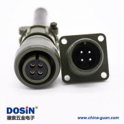 MS5015工防 MS3102A14S-2P 4芯公針航空插座