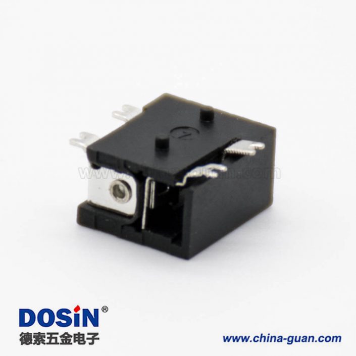 DC插座貼片水平貼片焊接公頭不帶屏蔽5.5*2.5貼板連接器