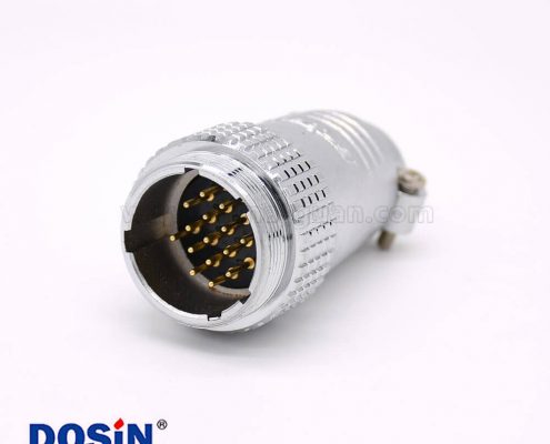 公插頭P24 15芯直式圓形接線航空連接器