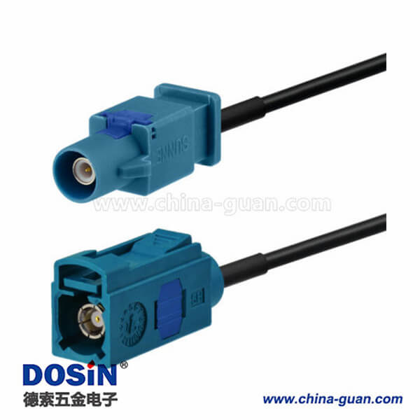 Fakra 公母車頭GPS天線Fakra Z母頭對公頭接線 1米 Fakra 公母車頭GPS天線Fakra Z母頭對公頭接線 1米