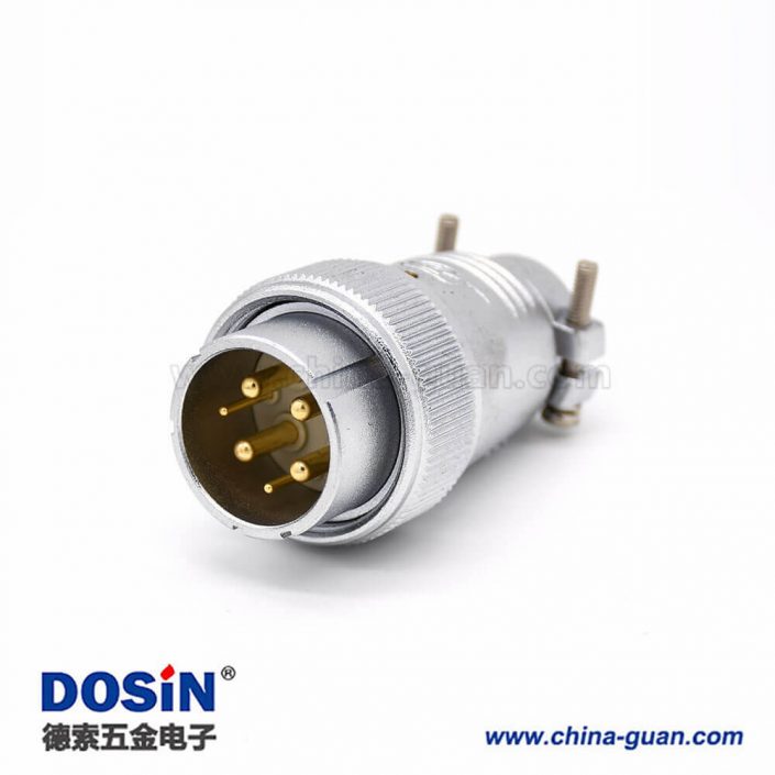 公插頭P32 6芯直式航空連接器接線安裝