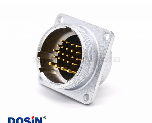 插座法蘭P28 24芯公頭直式連接器