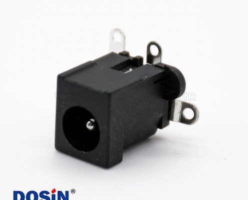 DC電源插座公頭貼板貼片焊接平行不帶屏蔽連接器