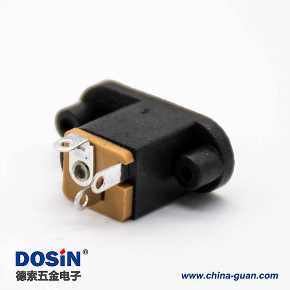 電源接口插座面板安裝不帶屏蔽插孔公頭直式2孔法蘭DC連接器 電源接口插座面板安裝不帶屏蔽插孔公頭直式2孔法蘭DC連接器