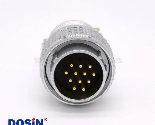 公連接器P28 12芯直式插頭航空連接器接線安裝