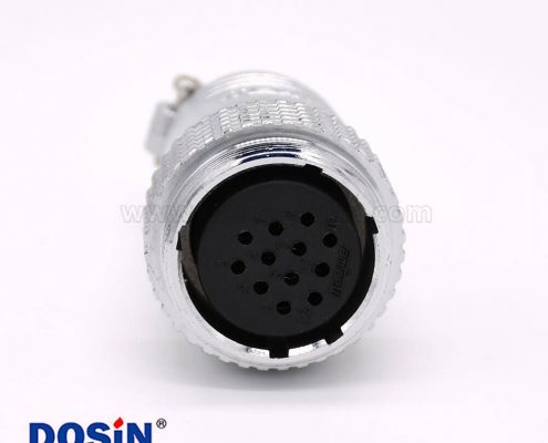 直插式連接器P28母頭12芯插頭接線安裝