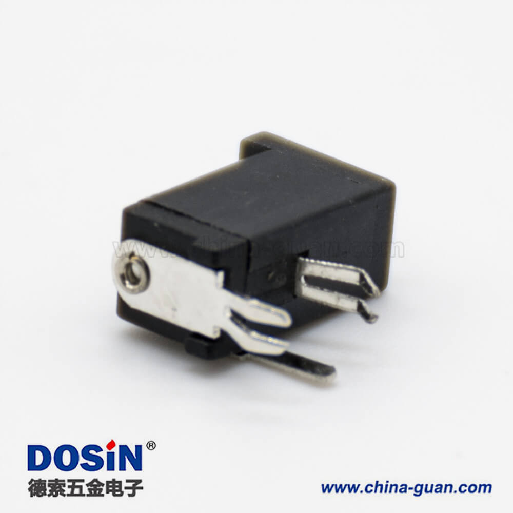 電源接口插座公插孔貼片焊接彎式不帶屏蔽5.5*2.0毫米DC連接器 電源接口插座公插孔貼片焊接彎式不帶屏蔽5.5*2.0毫米DC連接器