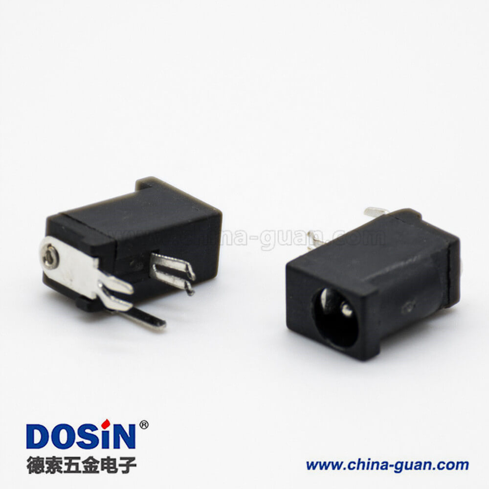 電源接口插座公插孔貼片焊接彎式不帶屏蔽5.5*2.0毫米DC連接器 電源接口插座公插孔貼片焊接彎式不帶屏蔽5.5*2.0毫米DC連接器