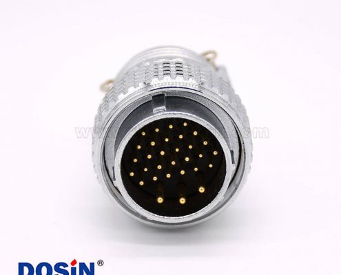 連接器公座公頭P28 31芯直式電纜插座接線