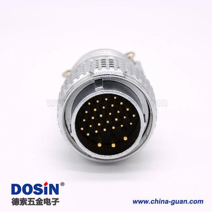 連接器公座公頭P28 31芯直式電纜插座接線