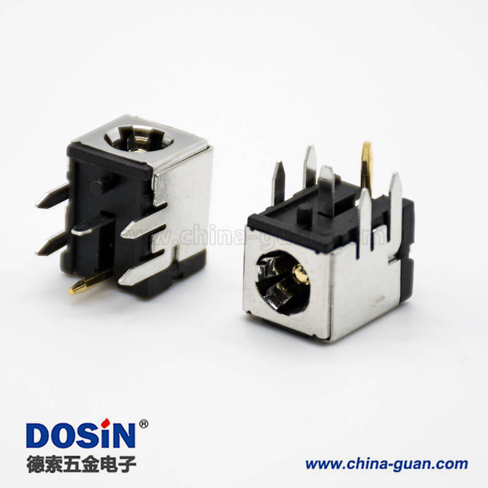 金屬DC插座公帶屏蔽插孔貼片焊接彎式電源連接器 金屬DC插座公帶屏蔽插孔貼片焊接彎式電源連接器
