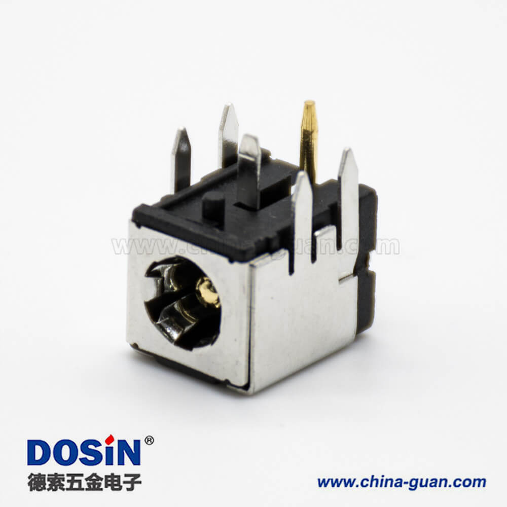 金屬DC插座公帶屏蔽插孔貼片焊接彎式電源連接器 金屬DC插座公帶屏蔽插孔貼片焊接彎式電源連接器