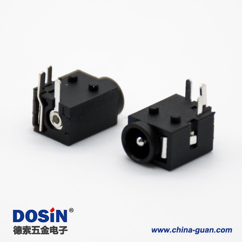 插座電源接口公座插孔貼片焊接彎式4.0*1.65毫米不帶屏蔽DC連接器 插座電源接口公座插孔貼片焊接彎式4.0*1.65毫米不帶屏蔽DC連接器