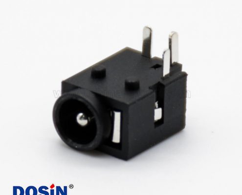 插座電源接口公座插孔貼片焊接彎式4.0*1.65毫米不帶屏蔽DC連接器