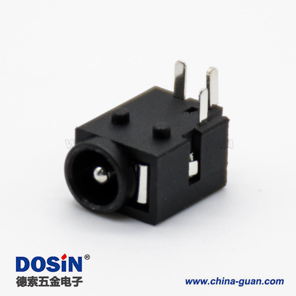 插座電源接口公座插孔貼片焊接彎式4.0*1.65毫米不帶屏蔽DC連接器 插座電源接口公座插孔貼片焊接彎式4.0*1.65毫米不帶屏蔽DC連接器