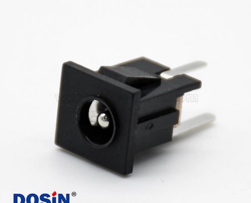 3腳DC插座公不帶屏蔽2.1*5.5插孔貼片焊接直式電源連接器