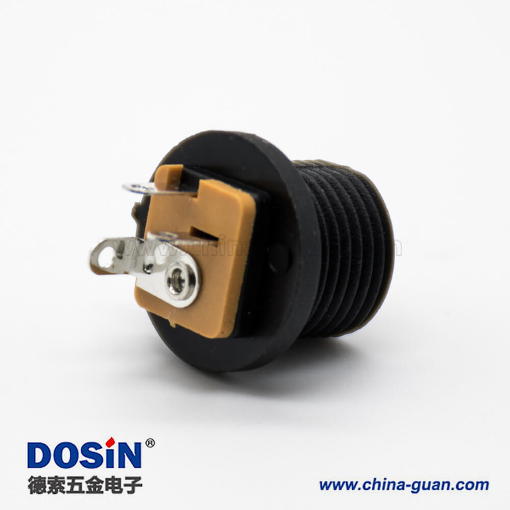 防水DC公座面板安裝穿墻插孔直式不帶屏蔽5.5*2.1毫米電源連接器 防水DC公座面板安裝穿墻插孔直式不帶屏蔽5.5*2.1毫米電源連接器