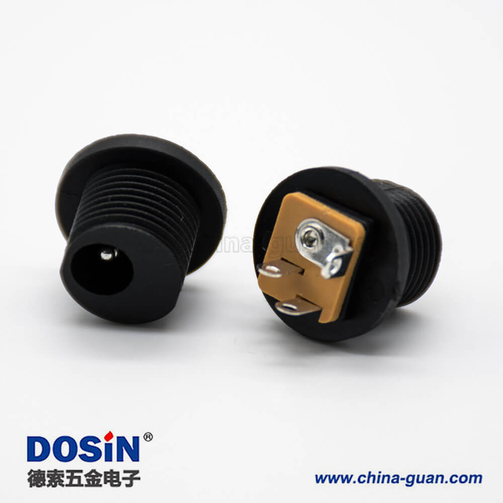 防水DC公座面板安裝穿墻插孔直式不帶屏蔽5.5*2.1毫米電源連接器 防水DC公座面板安裝穿墻插孔直式不帶屏蔽5.5*2.1毫米電源連接器