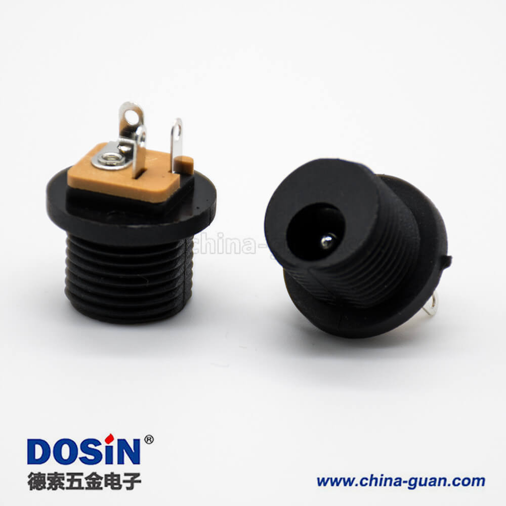 防水DC公座面板安裝穿墻插孔直式不帶屏蔽5.5*2.1毫米電源連接器 防水DC公座面板安裝穿墻插孔直式不帶屏蔽5.5*2.1毫米電源連接器