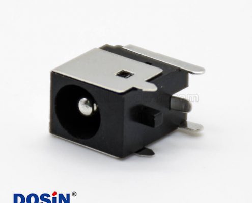 DC插口充電帶屏蔽插座插孔貼片焊接彎式3.5*2.1毫米電源連接器