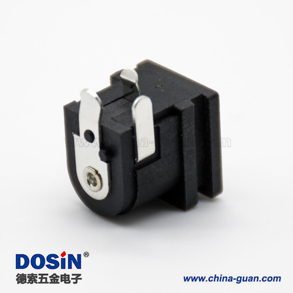 DC直流電源插座公不帶屏蔽插孔貼片焊接彎式連接器 DC直流電源插座公不帶屏蔽插孔貼片焊接彎式連接器