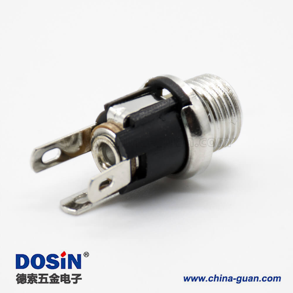 防水DC公座面板安裝插孔直式5.5*2.1毫米不帶屏蔽防水電源連接器 防水DC公座面板安裝插孔直式5.5*2.1毫米不帶屏蔽防水電源連接器