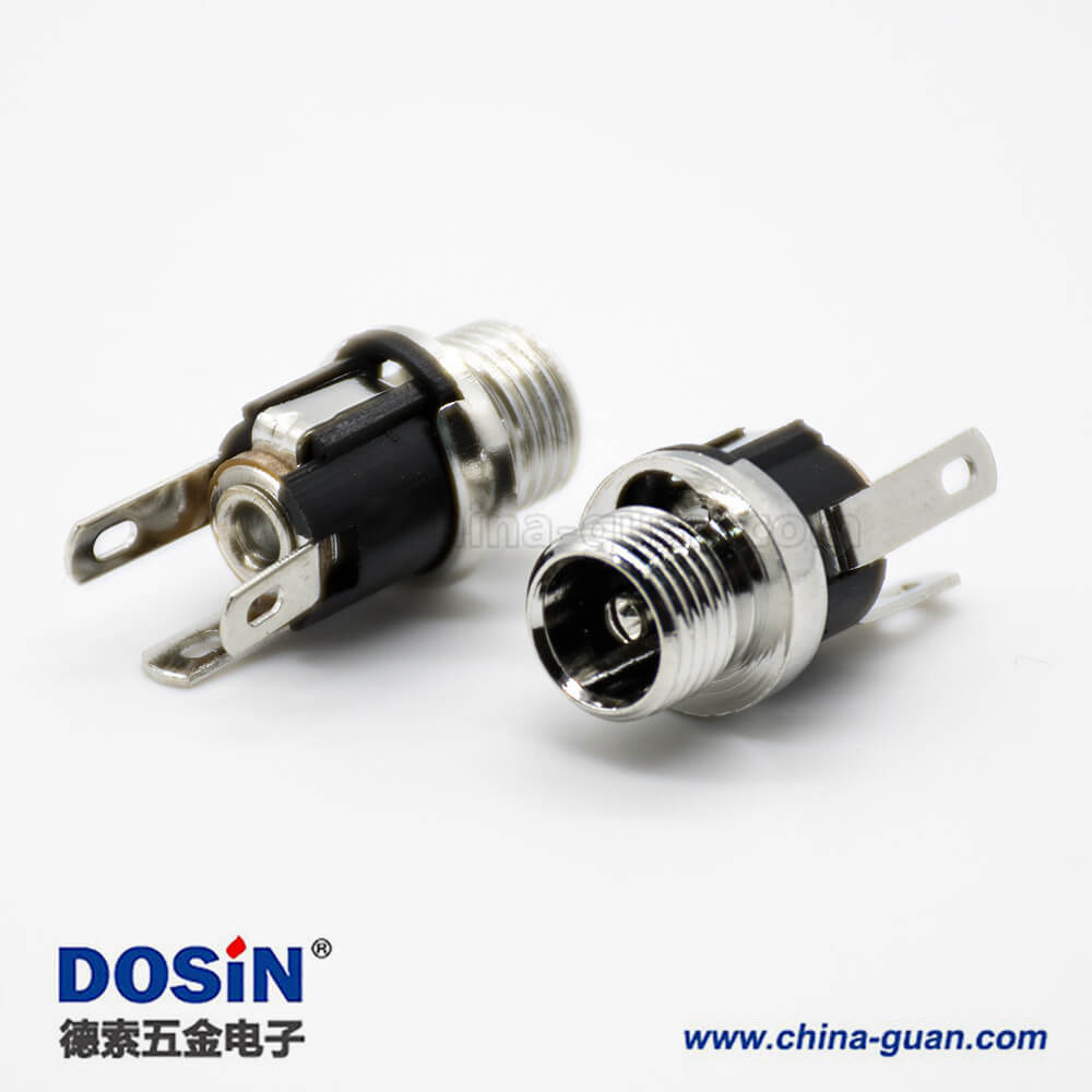 防水DC公座面板安裝插孔直式5.5*2.1毫米不帶屏蔽防水電源連接器 防水DC公座面板安裝插孔直式5.5*2.1毫米不帶屏蔽防水電源連接器