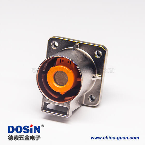 高壓連接器插座電流200A金屬單芯直式互鎖連接器 高壓連接器插座電流200A金屬單芯直式互鎖連接器