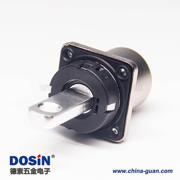 高壓連接器插座電流200A金屬單芯直式互鎖連接器 高壓連接器插座電流200A金屬單芯直式互鎖連接器