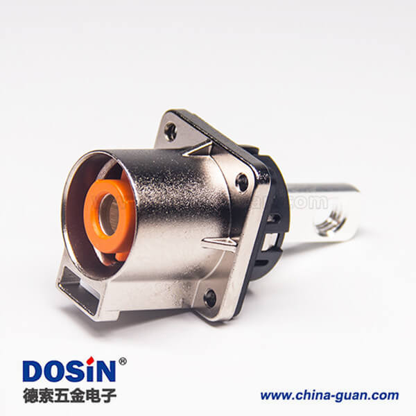 高壓連接器插座電流200A金屬單芯直式互鎖連接器