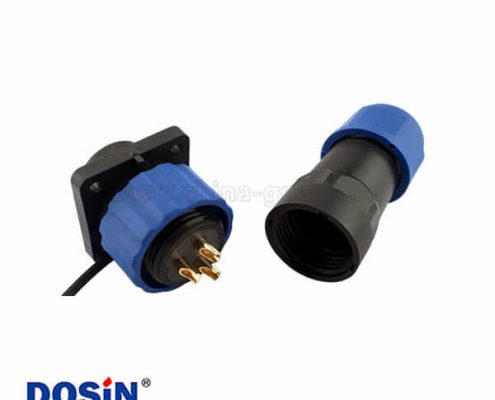 防水電纜連接器SP17 5芯航空插頭插座
