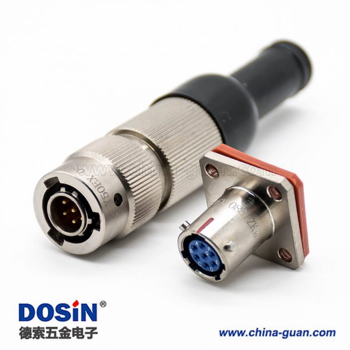航空電連接器公母對(duì)接一套Y50EX7芯公插頭鍍鎳直式卡口連接接線母插座焊杯08殼體號(hào) 航空電連接器公母對(duì)接一套Y50EX7芯公插頭鍍鎳直式卡口連接接線母插座焊杯08殼體號(hào)