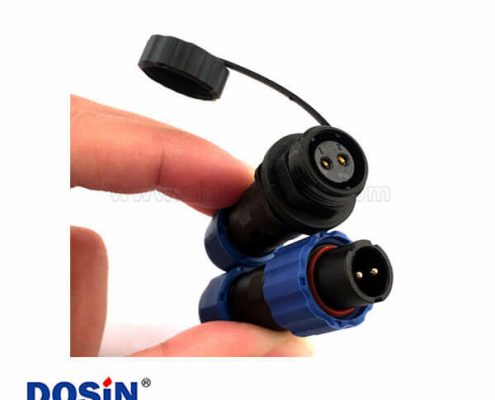 對接防水航空插頭插座 SP13 2芯替代威浦