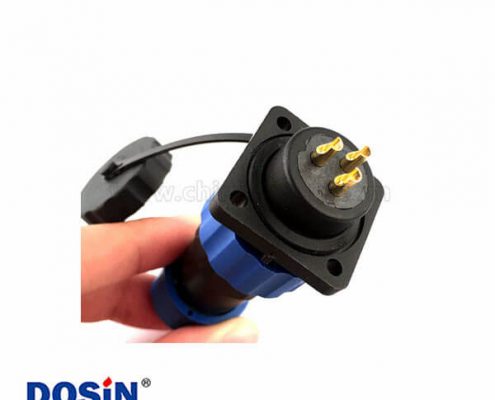 SP17信號傳輸接頭7芯尼龍電纜防水連接