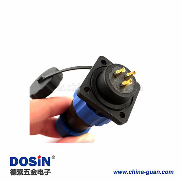 SP17信號(hào)傳輸接頭7芯尼龍電纜防水連接