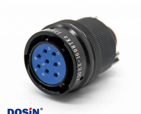 航空電連接器卡口連接接線(xiàn)16殼體號(hào)母插頭8芯直式Y(jié)50EX連接器