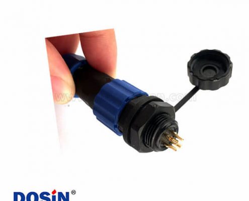 IP68航空插頭SP13 4芯插座防水連接器