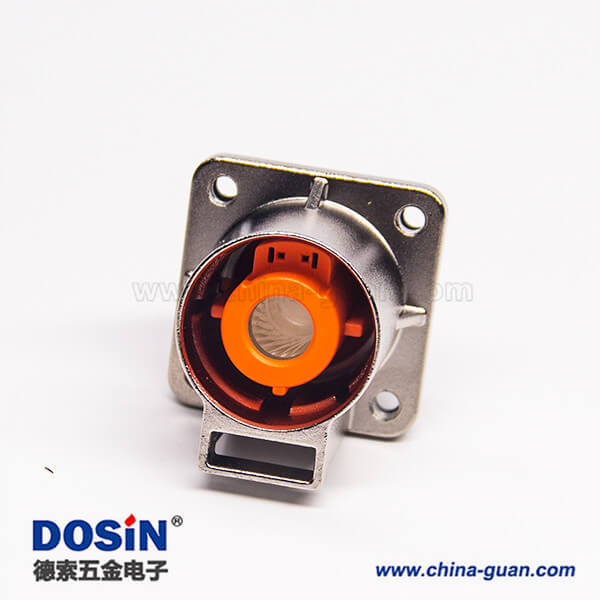 耐高壓連接器金屬單芯互鎖直式插座電流200A