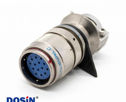 Y27G插頭20殼體號母頭14芯直式工防黃銅夾線板式卡口連接接線焊杯連接器