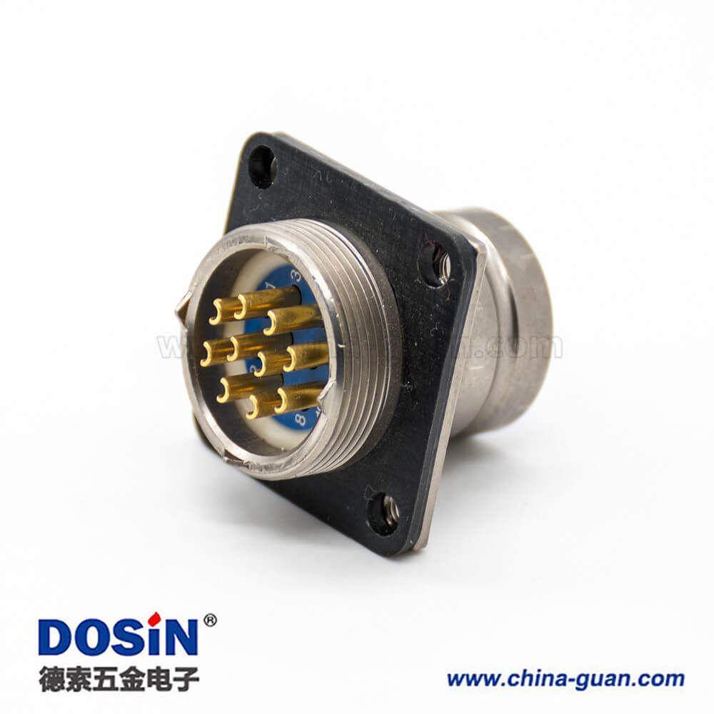 10芯連接器4孔法蘭焊杯插頭&插座卡口連接Y27G公母對接電纜式直式工防黃銅 10芯連接器4孔法蘭焊杯插頭&插座卡口連接Y27G公母對接電纜式直式工防黃銅