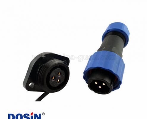 SP17航空插頭防水5芯航空插座5芯