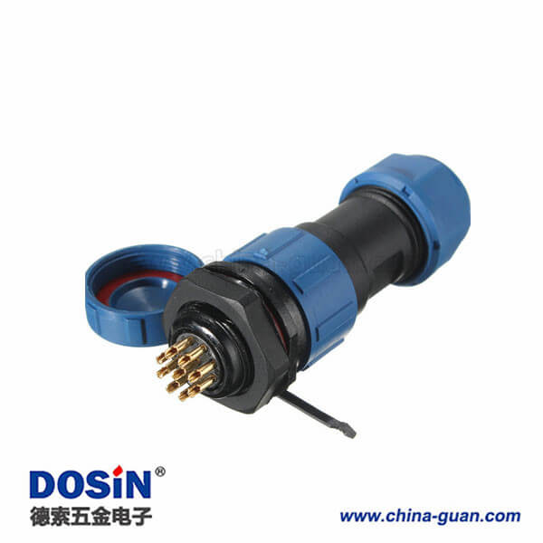 SP17 9芯 IP68防水航空插頭插座連接器