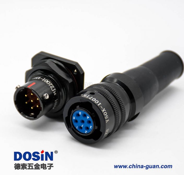 Y50X系列電連接器卡口連接7芯10殼體插頭接線焊接防水插座面板安裝PCB直式公母對(duì)接 Y50X系列電連接器卡口連接7芯10殼體插頭接線焊接防水插座面板安裝PCB直式公母對(duì)接
