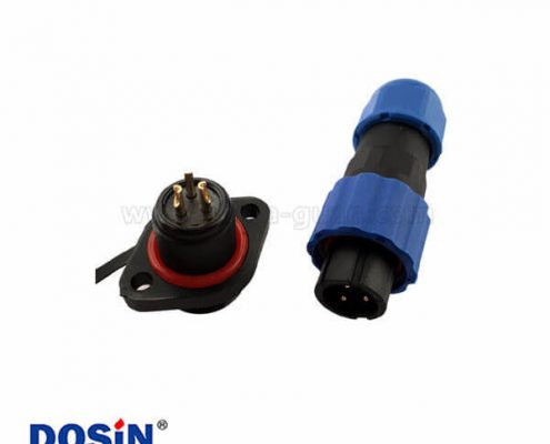 威浦 SP13 2芯 航空插頭插座2孔法蘭